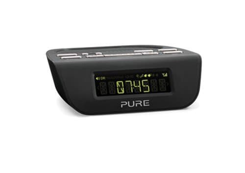 Pure Siesta Mi Series 2 Digital Radio Alarm Clock DAB/FM - Black (Renewed)