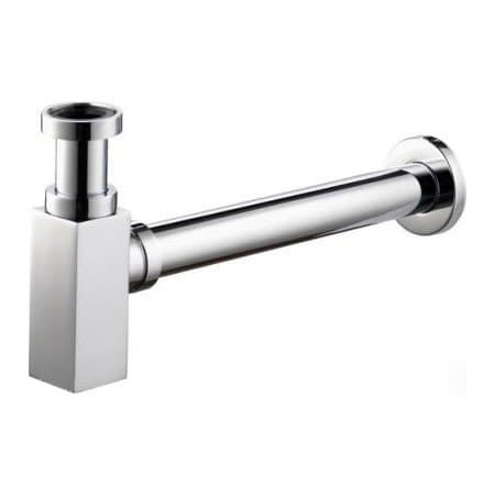 Modern Extendable Sqaure Designer Chrome Plated Brass Basin Sink Bottle Trap