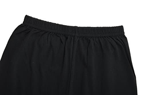 BODYCARE Pure Cotton Plain Black Cycling Shorts for Girls & Kids (73B-Packof6)