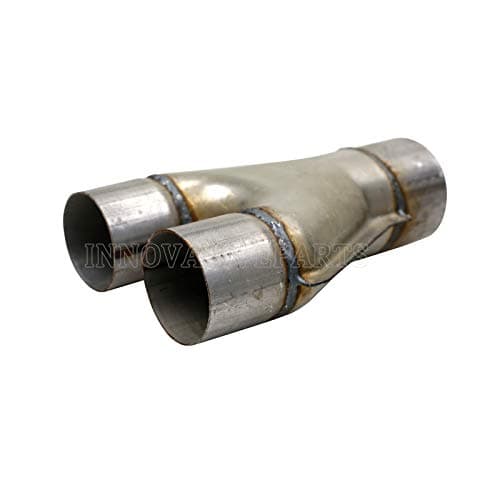 X Pipe Y Pipe 2.5" 3" Dual Inlet Outlet Exhaust Pipe Adapter Connector Stainless Steel Weld On Downsize Splitter (Y-Pipe 3" Inlet to 3" Outlet)
