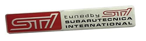 Tuned By STi Tecnica International Decal Boot Badge for Impreza WRX STi