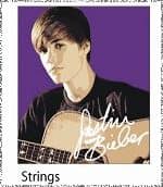 Justin Bieber Licensed Accessories STRINGS with Guitar - Mink-Style, Ultra-Soft Throw Blanket/Bedding 50" x 60"
