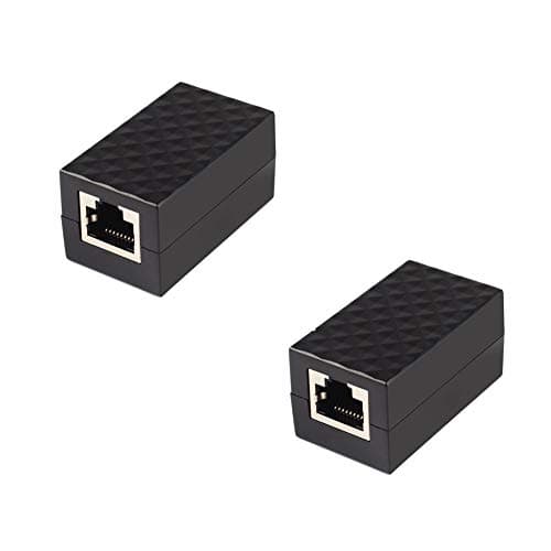 Phoneix 2Pcs Lightning Arrester RJ-45 Adapter Ethernet Surge Protector Network Protect Device