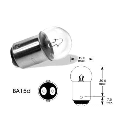 10 x R5W BA15D 150 24V 5W BRAKE STOP TAIL BULBS HGV LGV TRUCK LORRY BUS COACH TWIN CONTACT