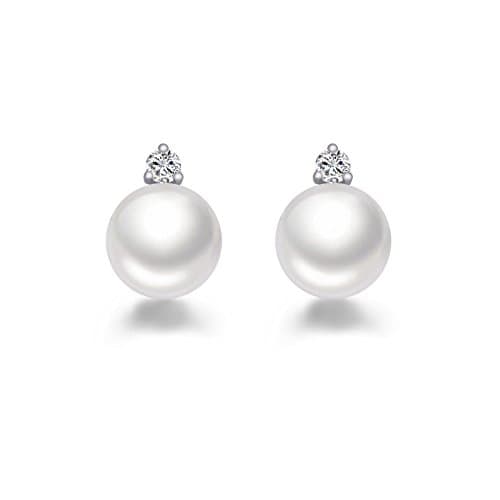 Mcpearl Original Diamond Akoya Pearl Earrings. Top Quality from The Factory.