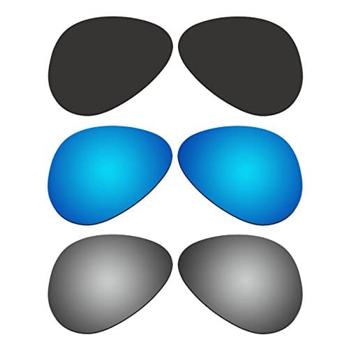 COODY 3 Pair Replacement Polarized Lenses for Ray-Ban RB3025 58mm Sunglasses Pack P4