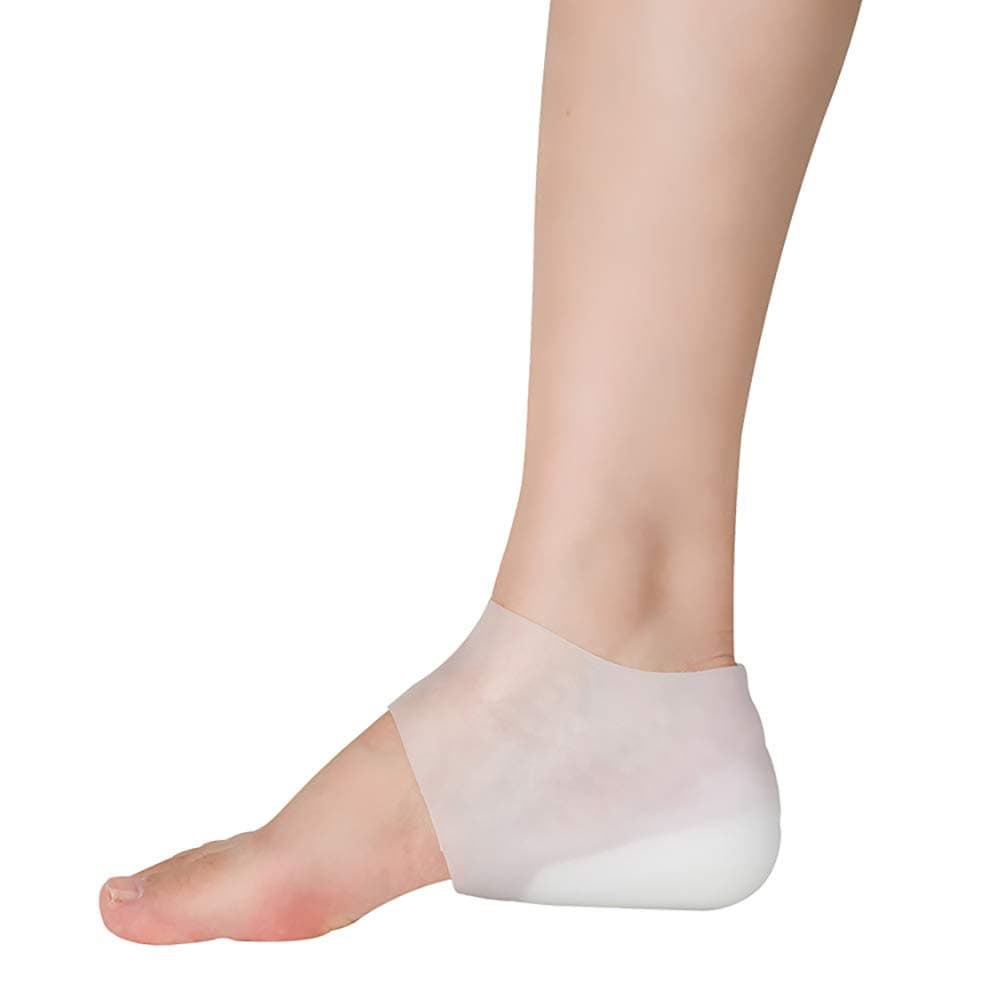 We4U Products - 1 Inch Height Increase Insole - Invisible Heel Lift Pads - Silicone Gel Inserts Socks for Men & Women Without Holes
