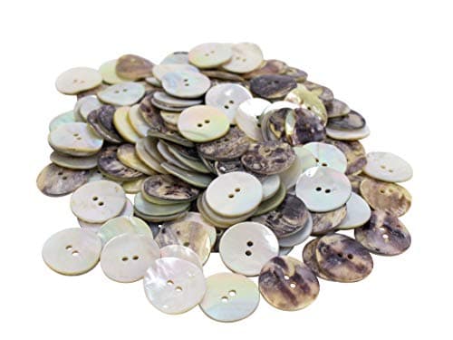 Akoya Mother of Pearl Shell Buttons: 36L, 0.9", 23mm (AR-384-36L) C10 (50)
