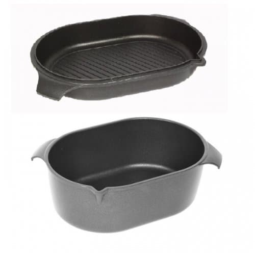 AMT Gastroguss Roasting Tray 33 x 22 CM with Die-Cast Aluminium PaN