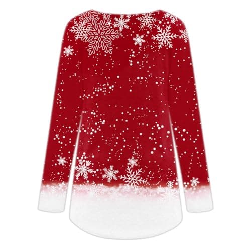 KKG Christmas Long Tunic Tops to Wear with Leggings Plus Size, Long Sleeve Fall Shirts Tunics for Women