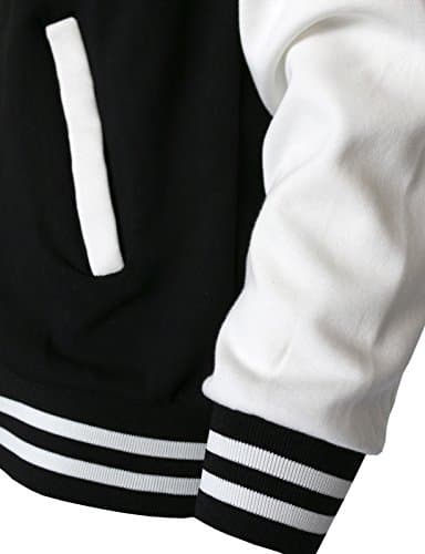 BCPOLO Baseball Jacket - Varsity Cotton Letterman Jacket in 8 Colors