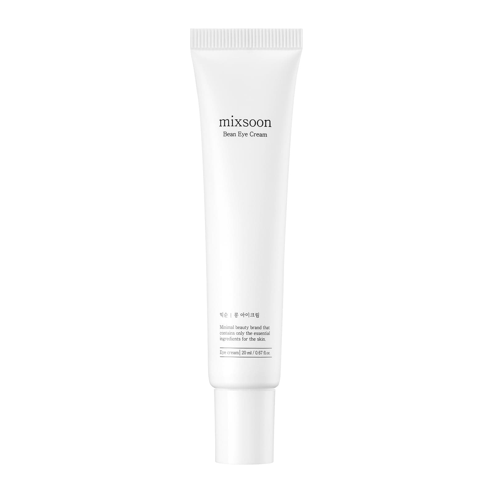 mixsoon Bean Eye Cream, Lightweight & Soothing, with Fermented Soybean Extract, Hydrates, Reduces Puffiness, Fine Lines Care, Vegan & Cruelty-Free Korean, All Skin Types (20ml)