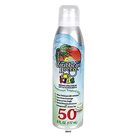 Caribbean Breeze Continuous Spray Sunscreen Broad Spectrum SPF 50 Kids, 6oz