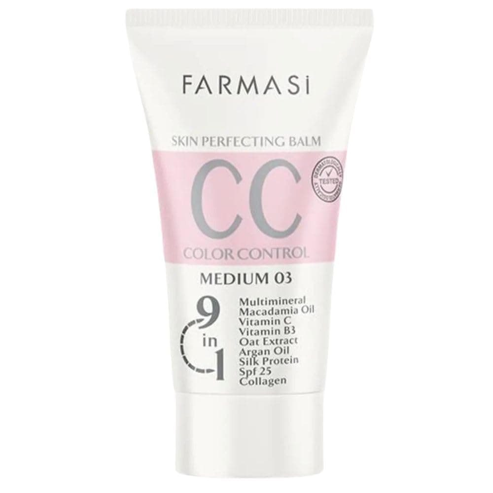 CC Color Correcting Cream, Tinted Moisturizer Makeup Base with SPF 25, Lightweight Buildable Coverage, Natural Flawless Finish, All Skin Types, 1.7 fl oz, Medium