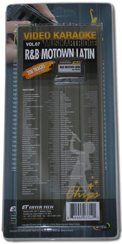 Enter-Tech - Magic Sing Karaoke Song Chip - Vol 07 R&B Motown Rap Latin (200 Songs) - USB Connectivity - Fun and Interactive Style - Built-In Microphone