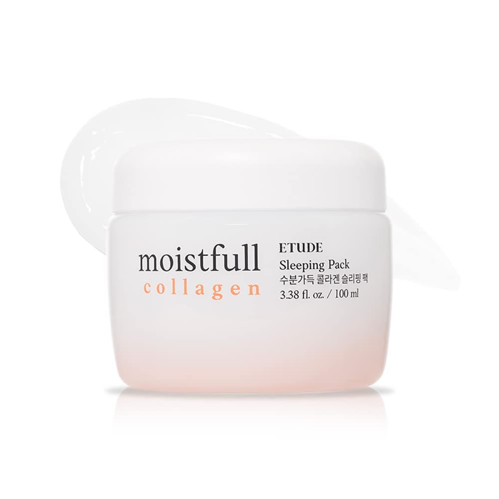 Moistfull Collagen Sleeping Pack, Face Moisturizer, Night Cream, Super Collagen Water, Baobab Oil, Gel Texture, Deep Hydration, Korean Skin Care, Beauty (3.38 Fl Oz)