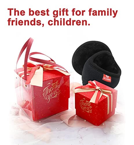 sazujinwu Winter Earmuffs for Men Unisex Fold Fleece Ear Muffs Women`s Ear Warmer Back Neck Earmuff