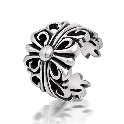 Elefan Cornelia Jewelry Retro Casting Gothic Punk Stainless Steel Cross Chrome Hearts Rings