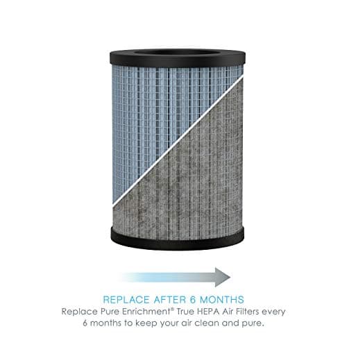Pure Enrichment® Genuine 2-in-1 True HEPA Replacement Filter PureZone™ Mini Portable Air Purifier (PEPERSAP)