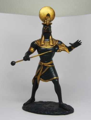EGYPTIAN SUN SOLAR DEITY RA 11 STATUE FIGURINE RE THE CREATOR MIDDAY SUN