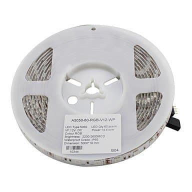 YINGGAI UL Listed RGB Led Flexible Strip Waterproof IP65 300 SMD5050 60 LEDs/M Purple Green Ice Blue Warm White Red 12V DC (1 Piece), 95w