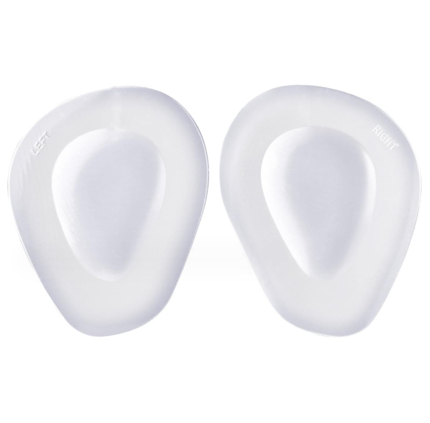 3 Pairs Ball of Foot Cushions Adhere to Shoes, Metatarsal Pads with Water Drop Shape 4D Design, Professional Reusable Soft Insole, One Size Fits Shoe Inserts, by Mildsun