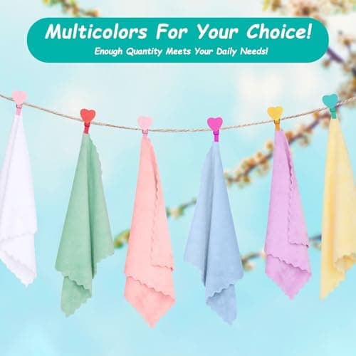 HOMEXCEL Baby Washcloths 12 Pack-Microfiber Baby Bath Face Towel 11.5 x 11.5 Inch Extra Absorbent and Soft Burp Cloth and Wash Cloths for Newborn-Infants and Toddlers-Gentle On Sensitive Skin