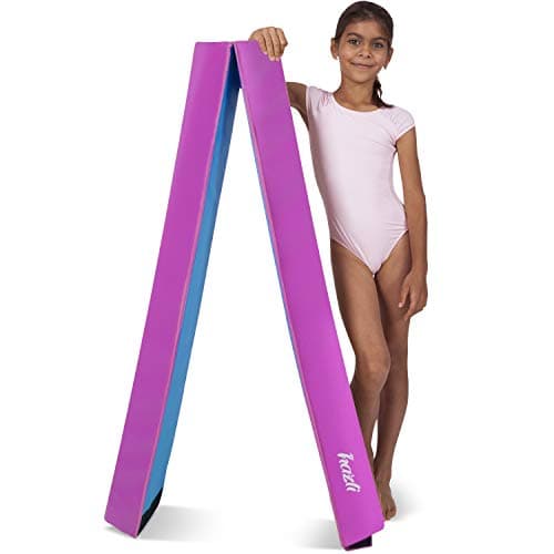 Hazli Folding Gymnastics Balance Beam for Home Practice - Kids 8FT Balance Beams for Gymnastic