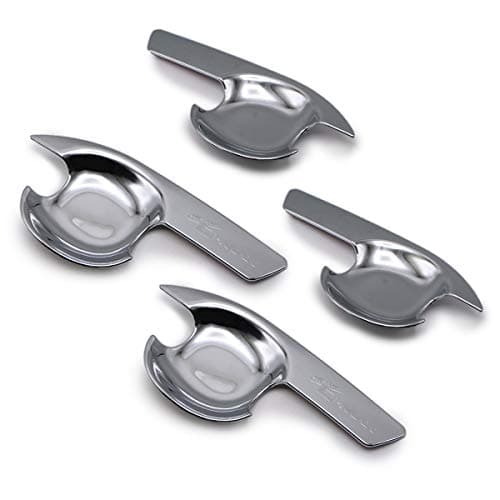 Nonstops Bowl Insert Handle Cover Chrome for Isuzu D-Max Hi-Lander V-Cross 2012 2019 Chrome