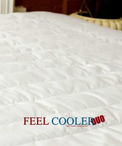 Cooling Mattress Pad with Wicking Cover - Sleep Cooler with Feel Cooler DUO Cooling Mattress Pad (Queen)