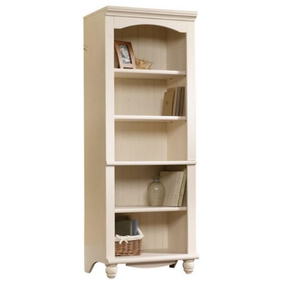 Sauder Harbor View Library/ Book shelf, Antiqued White finish