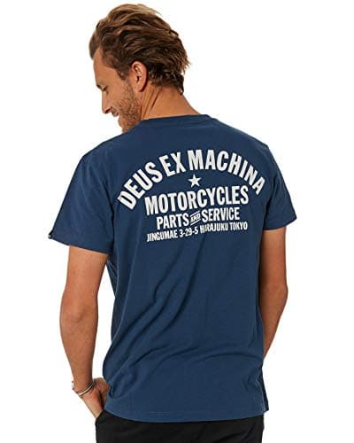 Deus Ex Machina - Mens Tokyo Address T-Shirt, Size: Large, Color: Navy