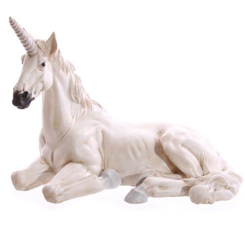 Stunning Large White Unicorn Garden Ornament Statue