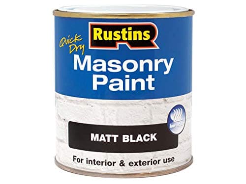 Quick Dry Masonry Paint Black 500ml