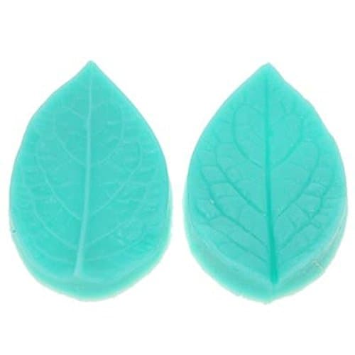 leaf 3D Leaf Veiner Shape Silicone Mold Cake Mould Fondant Bakeware Decorating (Color: Mint green)