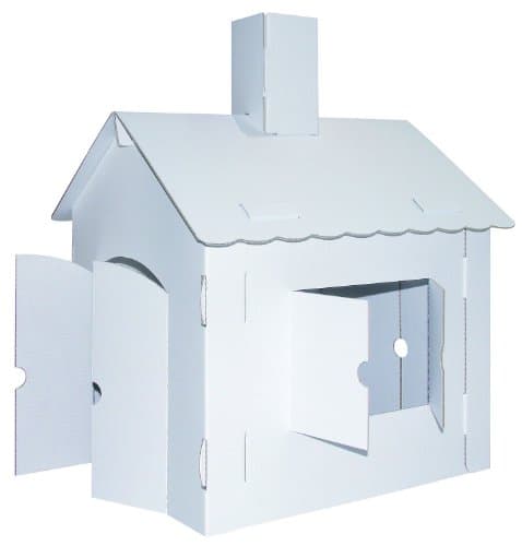 KREUL Joypac 39106 – Craft Cardboard Playhouse, XL, 44.5 x 41 x 57 cm