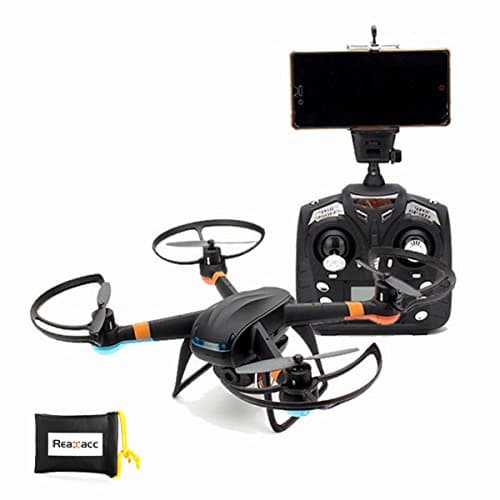 RealAcc Global Drone GW007-1 Upgrade DM007 WIFI FPV With 720P Camera 2.4G 4CH 6Axis RC Quadcopter Mode 2 (Black)