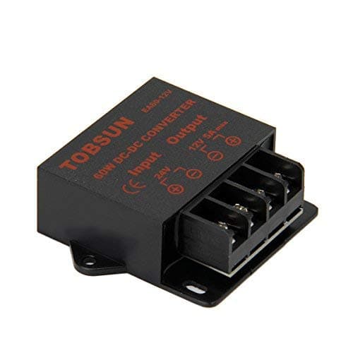 Uhomely Step Down Module, DC 24V to DC 12V 5A 60W Buck Converter, Adjustable Voltage Regulator Transformer Power Supply for Automotive, LED Displays, Electricity and More, Waterproof