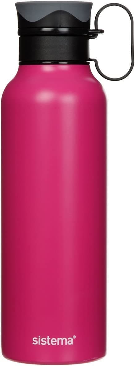 Sistema Stainless Steel Bottle, 600ml. Assorted Colours.