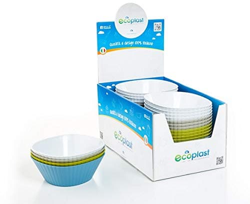 Ecoplast IDS A007 Dorica Salad Bowl Small, Diameter-16 Mm, Colour-Mix, Plastic