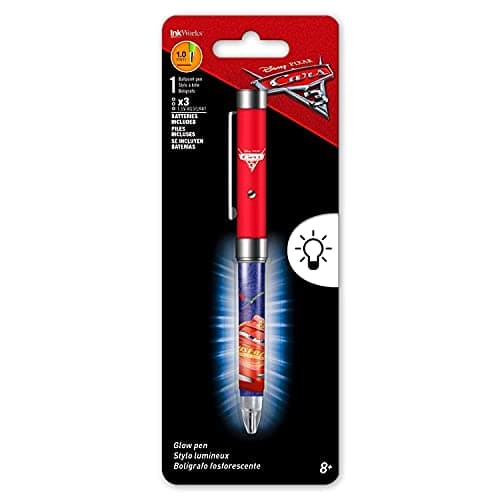 Disney Cars Lightning McQueen Glow Pen - Specialty Multi-Color Light Pen