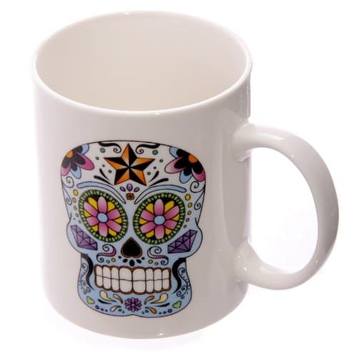 1 x Lauren Billingham Day Of The Dead Bone China Mug In Presentation Box
