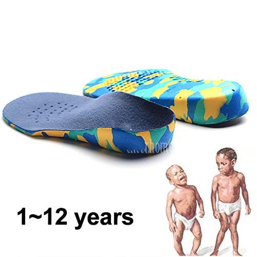 1-12 Years Kids Orthopedic Insole X O Type Legs Arch Support Shoes Cushion Children Feet Valgus Correction Flat Foot Feet Care M(26-28)