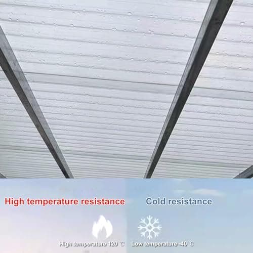 Corrugated Bitumen Roof Sheet,Roofing Sheets,Building Roofing Material,Greenhouse Sheets,Easy to Cut Rain Awnin,Clear Daylighting Panels,Garage Roofing Covers,1.5mm Thick (0.9x1.7m/35x67in,16 Pcs)