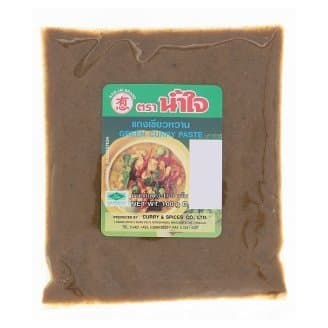 Nam Jai, Thai, Green curry paste 100 g. From Thailand, Free shipping