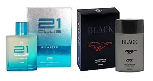 CFS 21 Club Ice Water and Black Perfume, Combo of 2, 100ml. Each