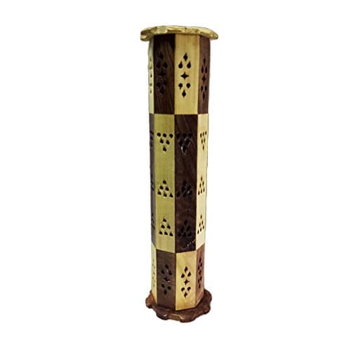 Latest New Design 2017 TIZIL HANDICRAFT Wooden Incense Cone Burner Tower Stand Holder Ash Catcher Home Decor Utilities & Accessories
