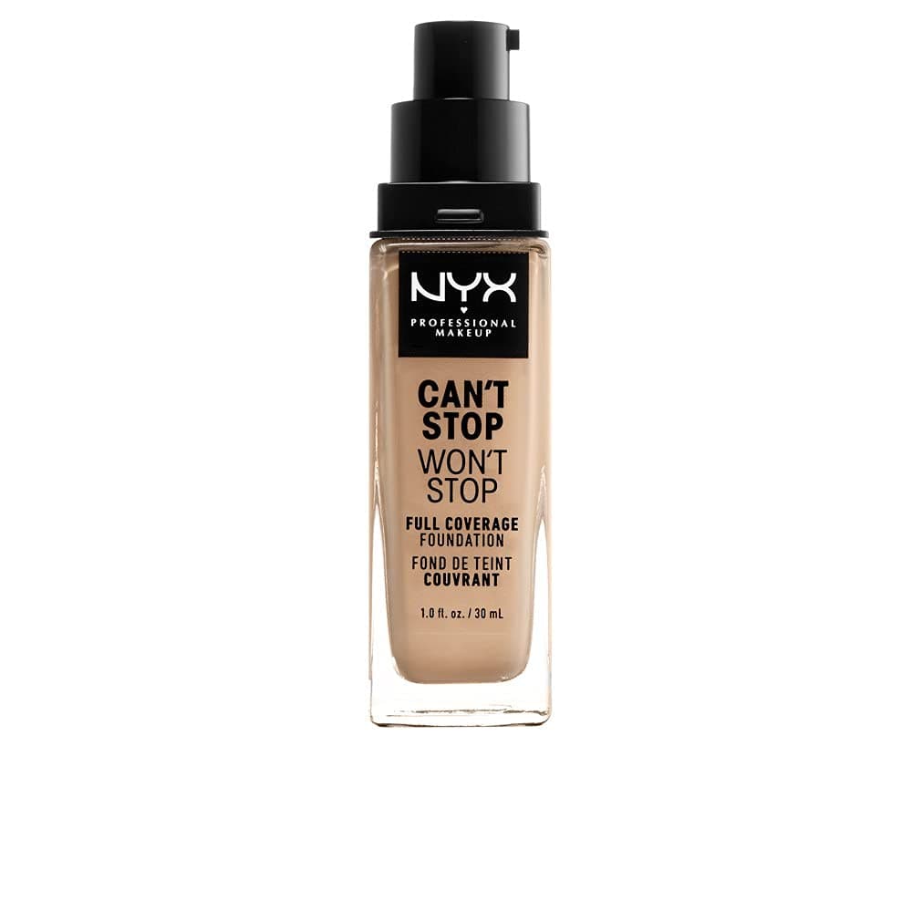 NYX PROFESSIONAL MAKEUP Can't Stop Won't Stop Foundation, 24h Full Coverage Matte Finish - Buff