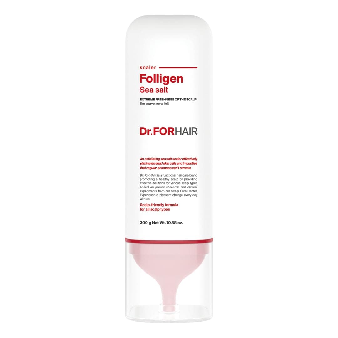 Dr.FORHAIR Folligen Sea Salt Scaler 300 ml/10.58 oz. | Scalp Keratin Deep Cleansing | Scalp Exfoliation | Eliminates Sebum, Impurities, Odor | Nourish and Freshen | Hair Strengthening