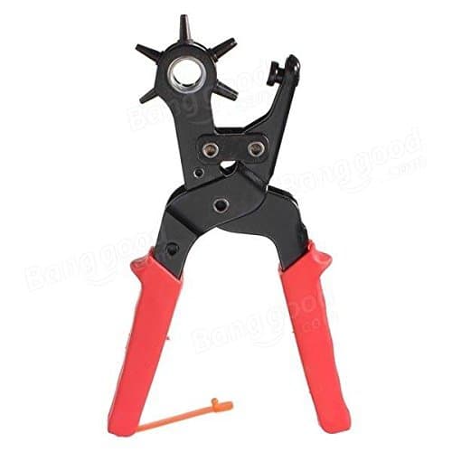 6 Size Kit Revolving Heavy Duty Leather Belt Hole Punch Puncher Cut Eyelet Plier Tool DIY